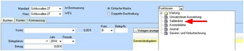Buchhaltung_Funktionen_Saldenliste