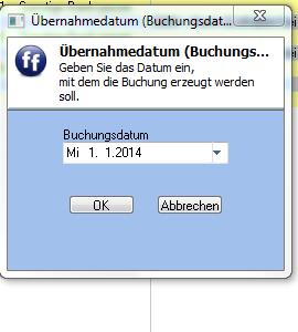 Buchhaltung Saldenliste übernehmen_Datumsabfrage