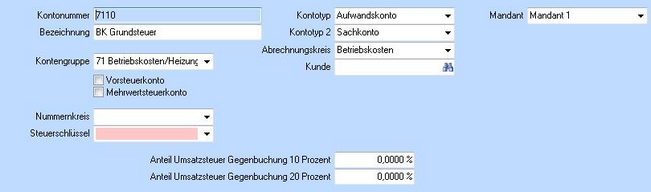 Konten NEU+BEARBEITEN